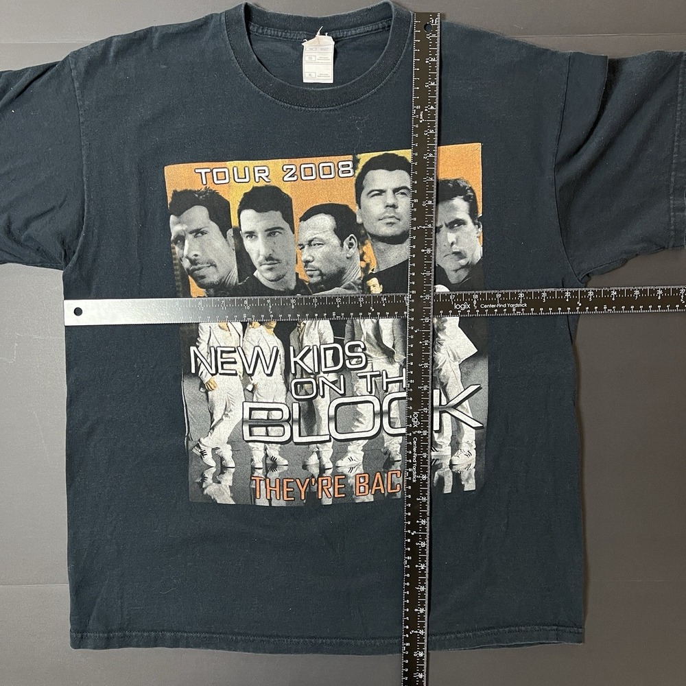 New Kids On The Block 2008 Tour Tshirt The Block Is Back Size XL Double Sided - Picture 4 of 6